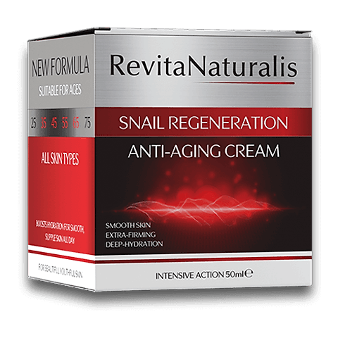 Balení RevitaNaturalis – červená krabička s bílým nápisem, 50 ml